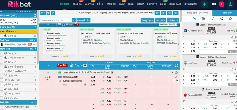Thể Thao IM Sports RikBet Trải Nghiệm Cá Cược Trực Tuyến Đẳng Cấp Đỉnh Cao Cho Cộng Đồng