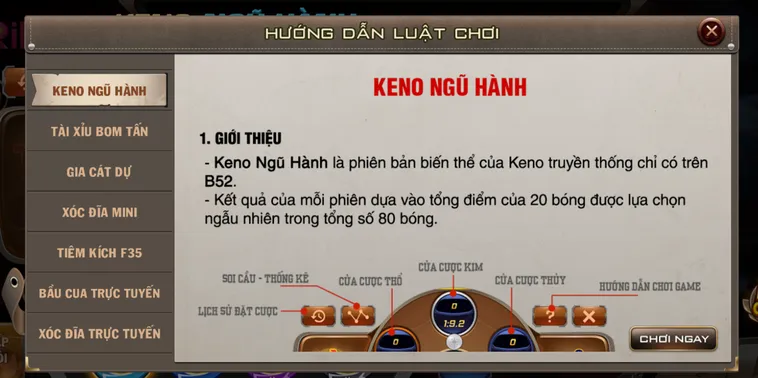 Keno Mini Tại RikBet Sân Chơi Cá Cược Đỉnh Cao Với Tỷ Lệ Thắng Khủng