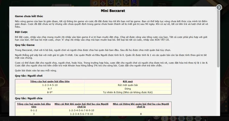 Quay Số Mini Baccarat Tại RikBet Trải Nghiệm Sòng Bài Đẳng Cấp Thượng Lưu Mới